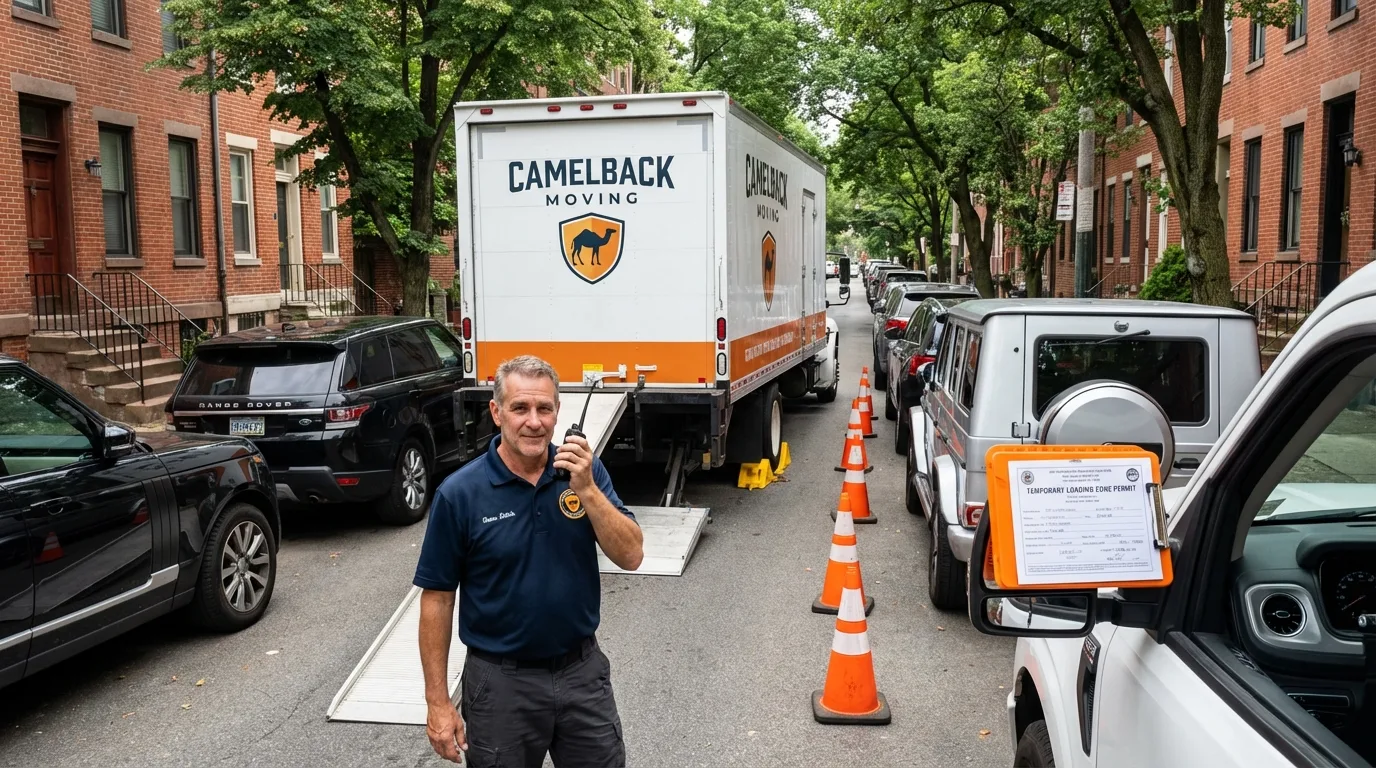 City street loading permit setup in Perth Amboy, NJ